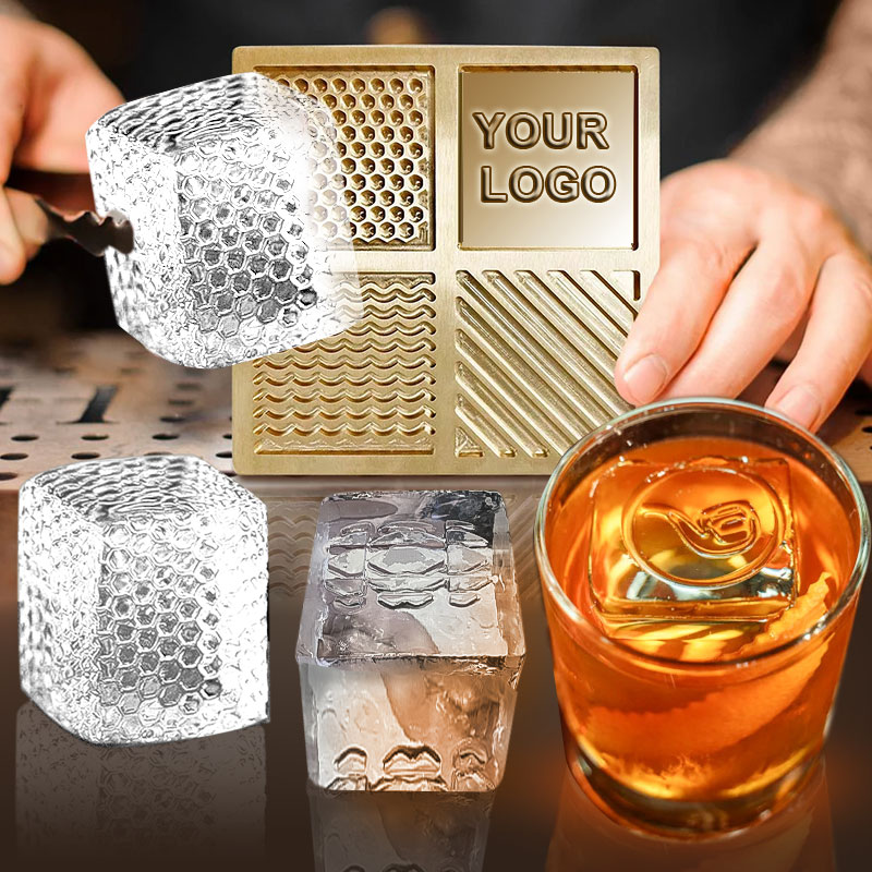 Resin Art Logo - Custome Logo Ice Cube Plate Stamp