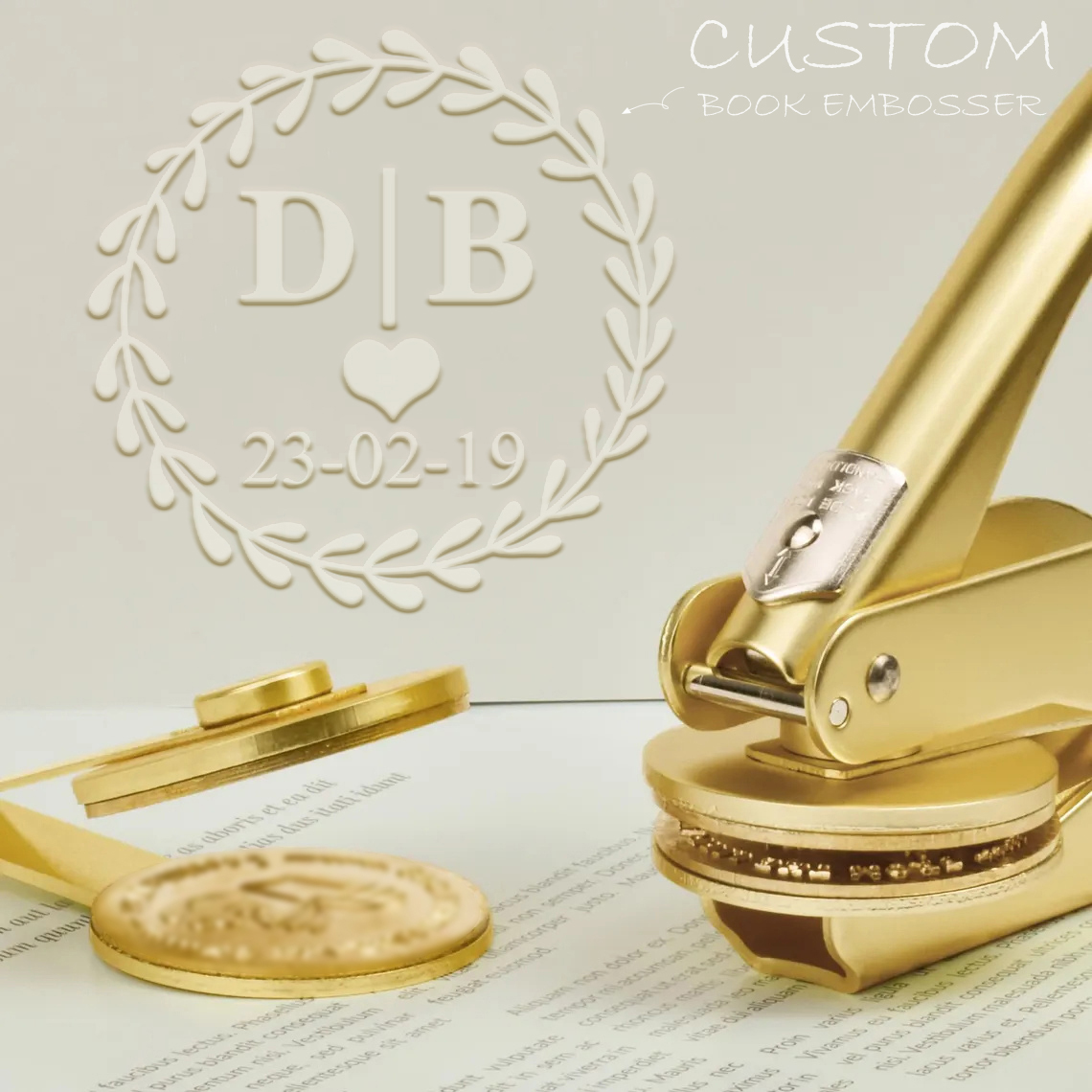 Resin Art Logo - Custom Embosser Stamp LOGO DIY Personalized
