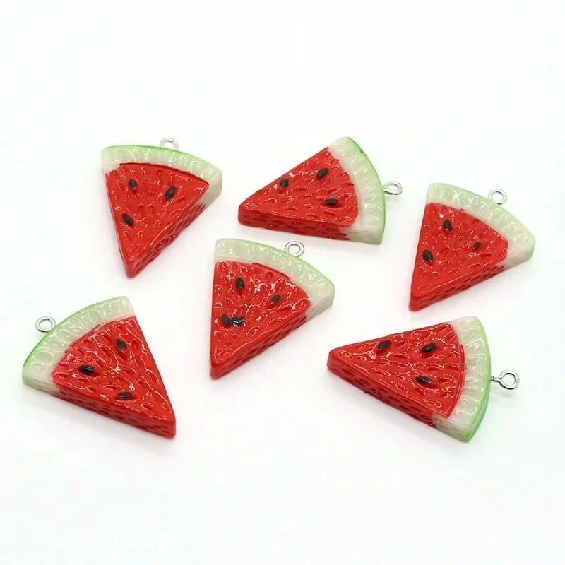 Resin Art Materials Kit - 10Pcs Double Sided Triangle Watermelon Resin