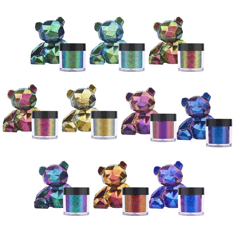 Glitter Powder Resin - Gương Loài Tắc Kè Hoa Nhựa