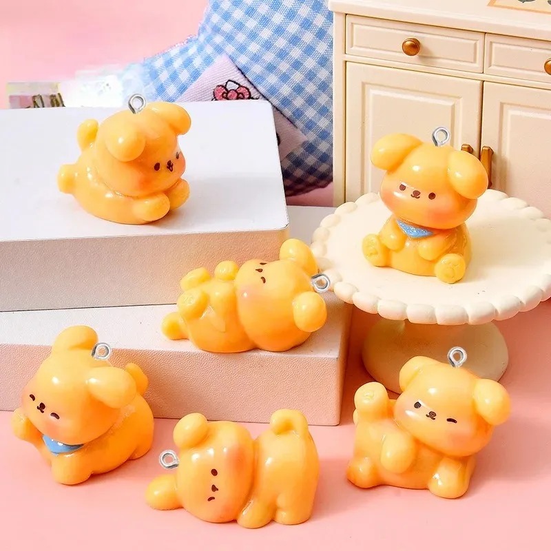 Resin Art Materials Kit - 10Pcs Cute Cartoon Dog Acrylic Resin