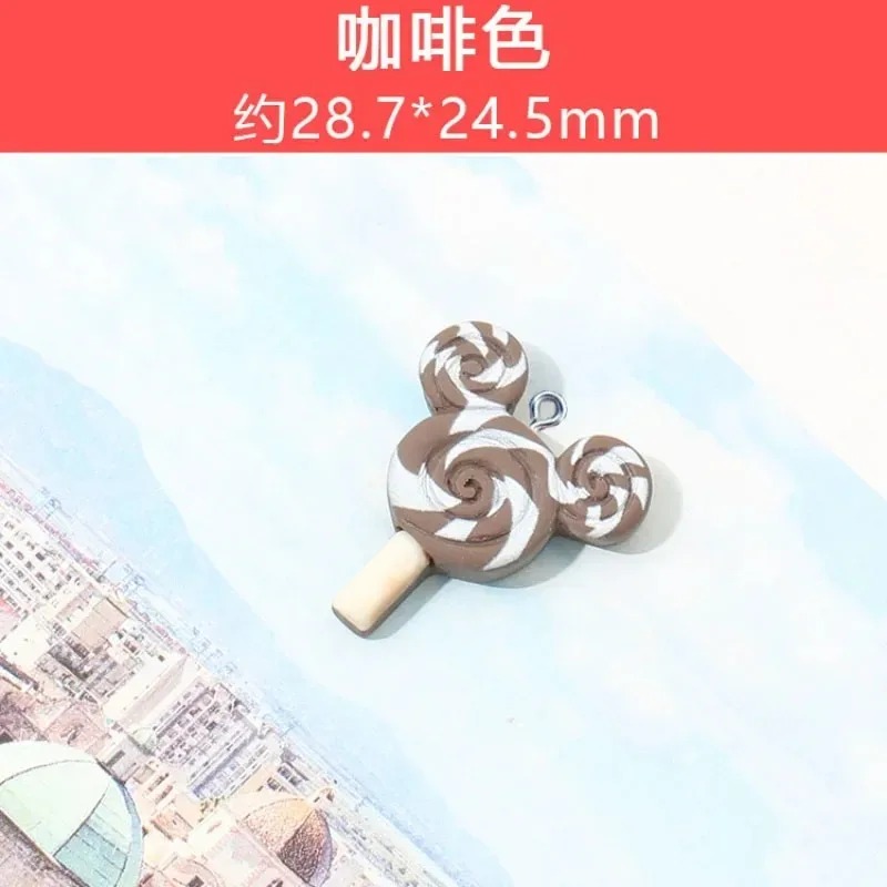 Resin Art Materials Kit - 10Pcs Kawaii Mouse Lollipop Resin Charms