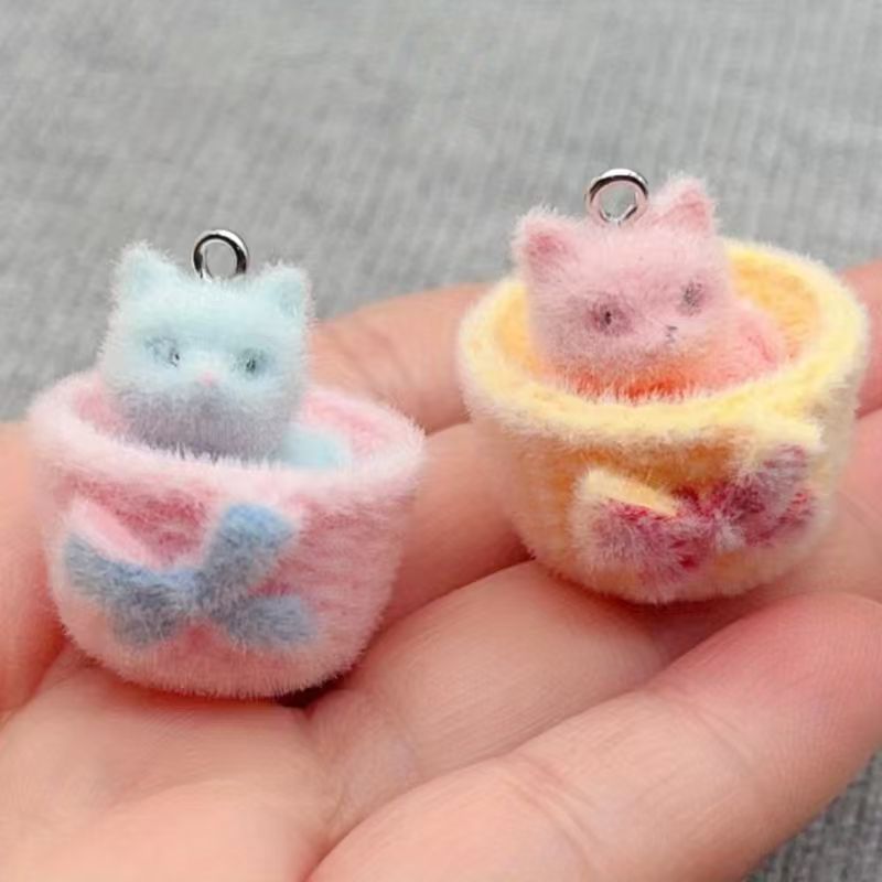 4pcs 3D plush resin cat pendan - đánh giá và giá Resin Art Materials Kit