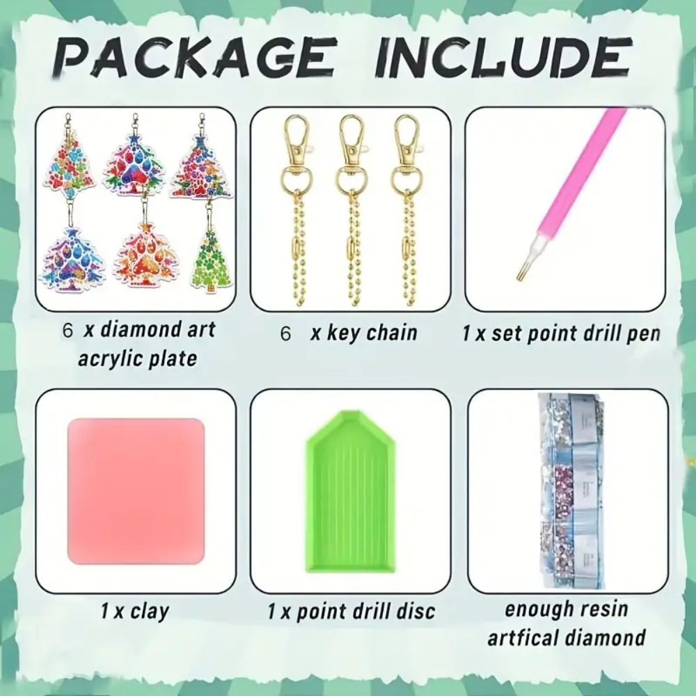 6pcs/Set DIY Christmas Tree Pa - đánh giá và giá Resin Art Pen
