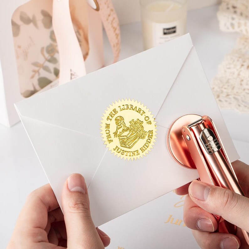 Custom Embosser Stamp LOGO DIY - đánh giá và giá Resin Art Logo