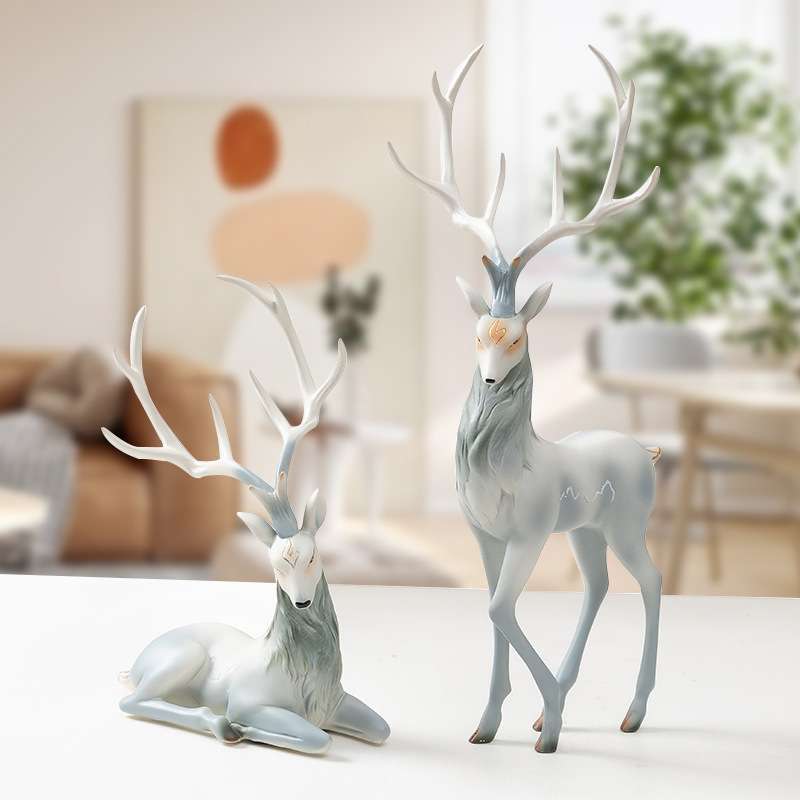 Light Luxury Elk Resin Crafts  - đánh giá và giá Resin Art For Anniversary Gift
