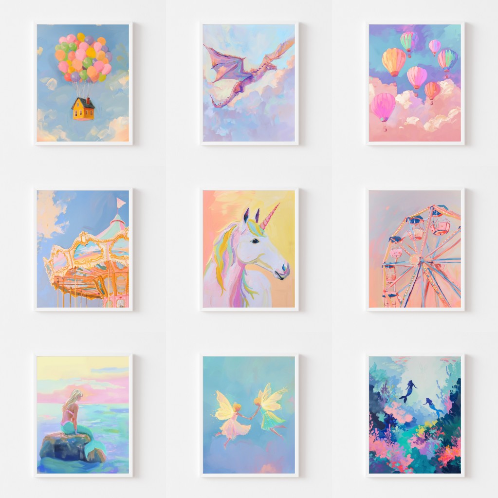 Magical Pastel Wall Art Poster - đánh giá và giá Resin Art World