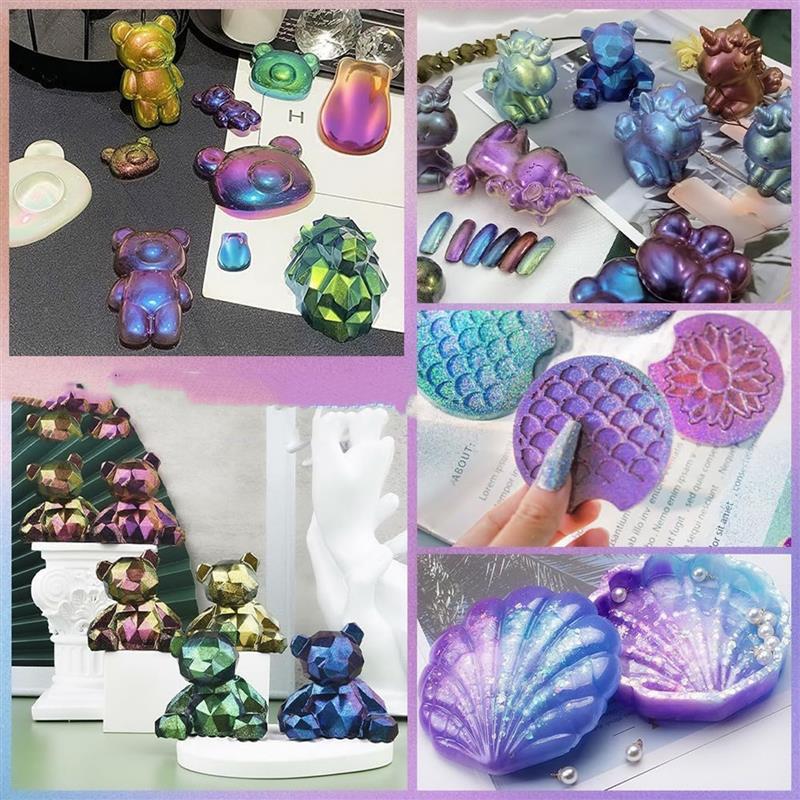 3g Mirror Chameleons Resin Pig - đánh giá và giá Resin Art Materials Kit