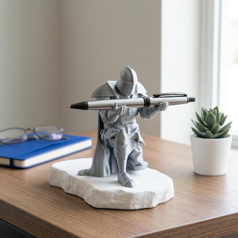Knight Pen Holder Resin Mediev - đánh giá và giá Resin Art Pen