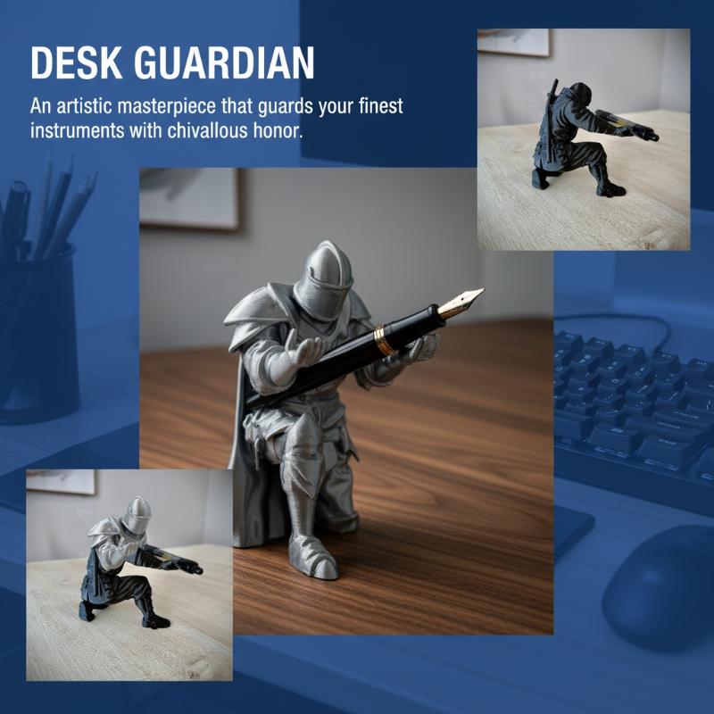 Knight Pen Holder Resin Mediev - đánh giá và giá Resin Art Pen
