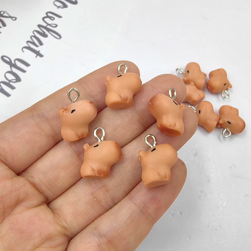 10pcs Cute Small Capybara Char - đánh giá và giá Resin Art Materials Kit