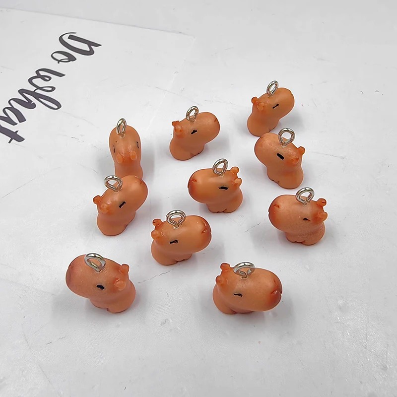 10pcs Cute Small Capybara Char - đánh giá và giá Resin Art Materials Kit