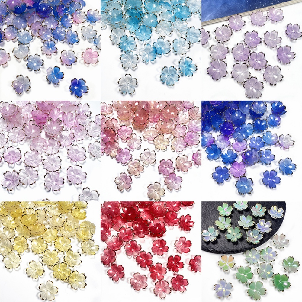 50pcs/lot 19mm Acrylic Cherry  - đánh giá và giá Resin Art Materials Kit