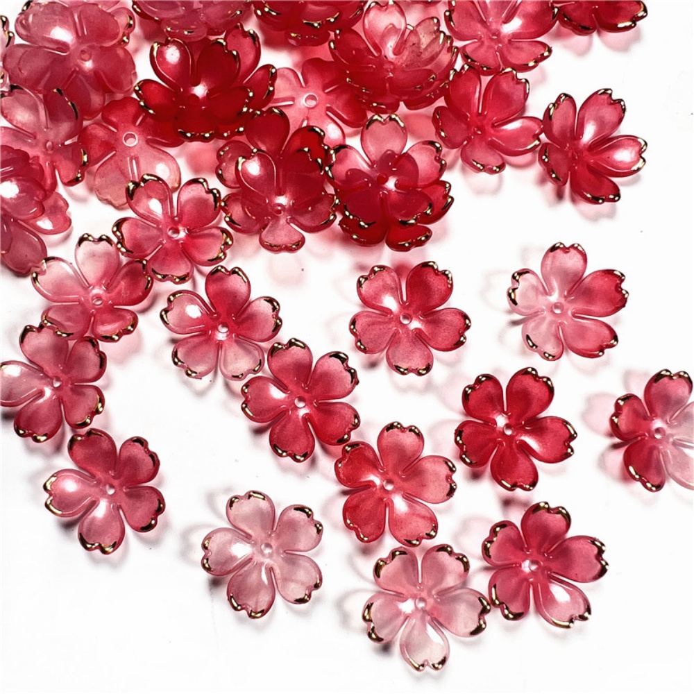 50pcs/lot 19mm Acrylic Cherry  - đánh giá và giá Resin Art Materials Kit