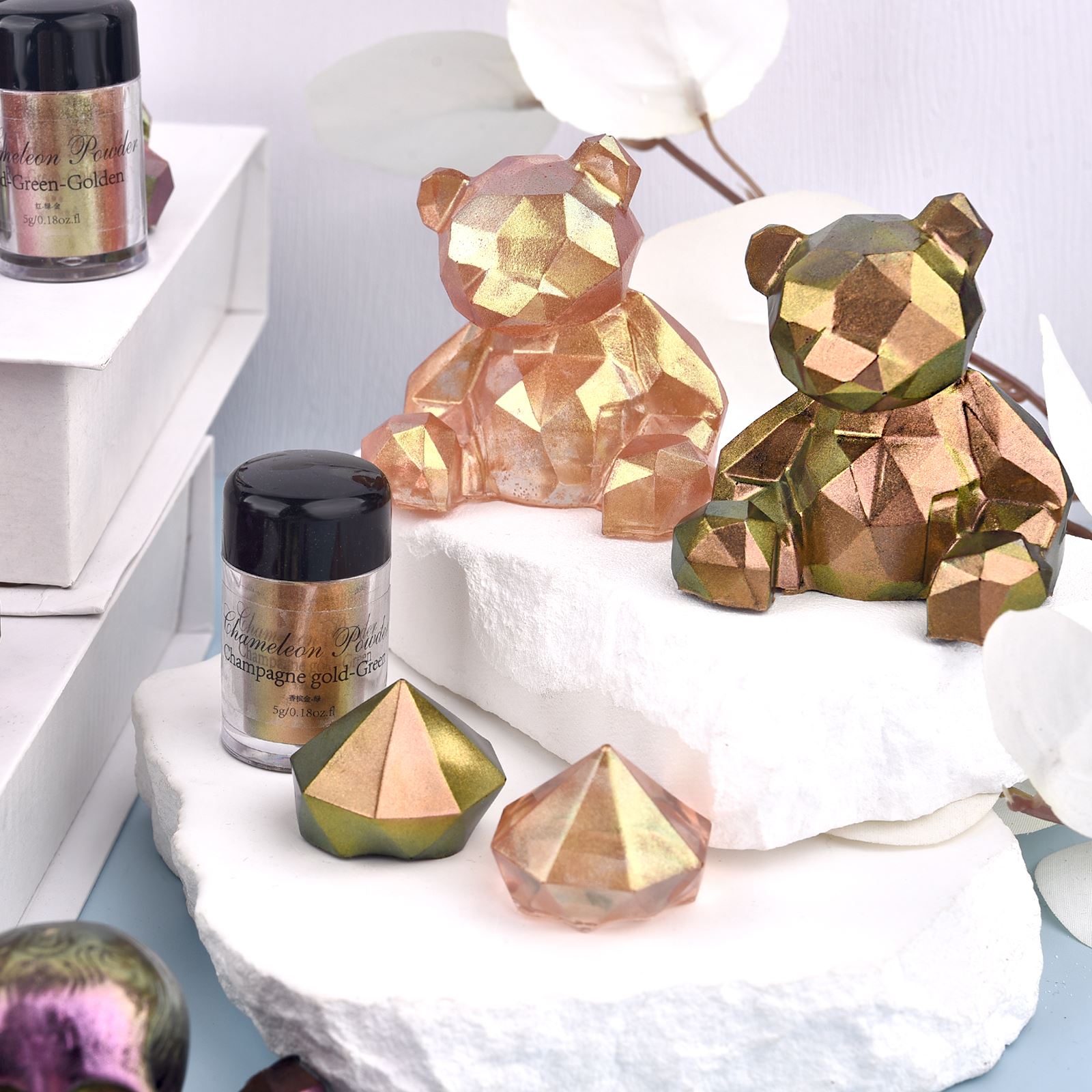 Mirror Chameleon Resin Pigment - đánh giá và giá Glitter Powder Resin