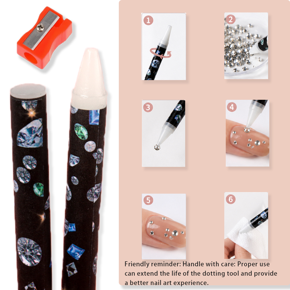 5pcs Nail Art Rhinestone Pen S - đánh giá và giá Resin Art Pen