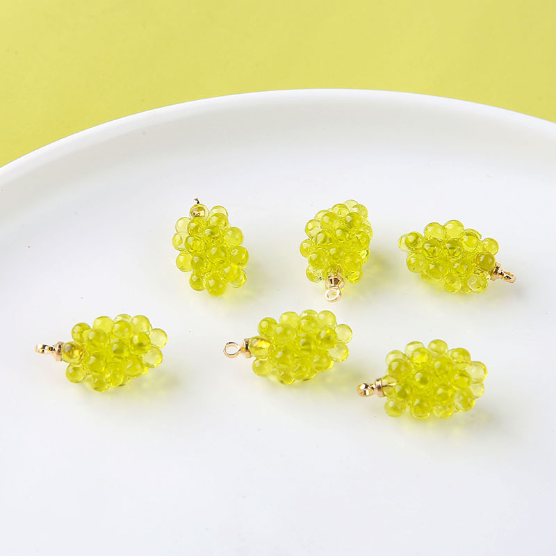 6pcs Cute Little Grapes Resin  - đánh giá và giá Resin Art Materials Kit