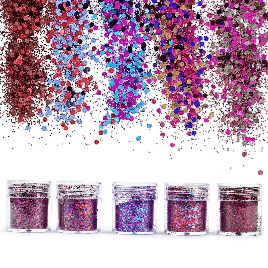 4/5 bottles Dreamlike Glitter  - đánh giá và giá Glitter Powder Resin