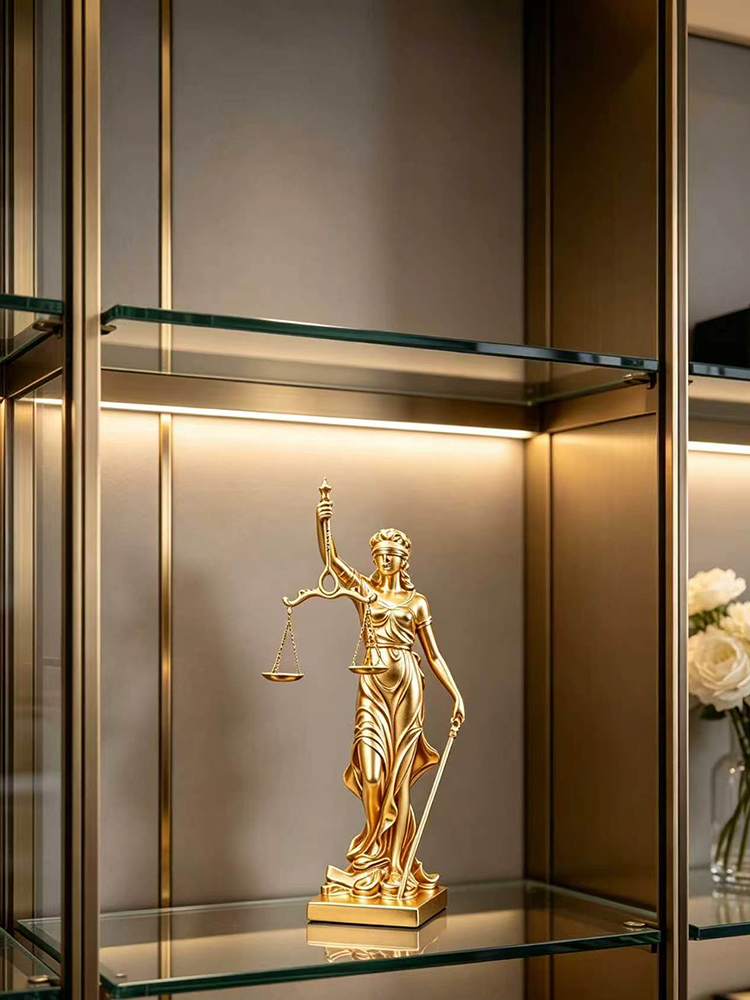 Luxury Golden Statue of Justic - đánh giá và giá Resin Art For Anniversary Gift