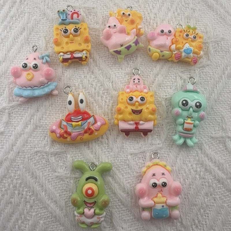 10pcs cartoon resin pendant, D - đánh giá và giá Resin Art Materials Kit