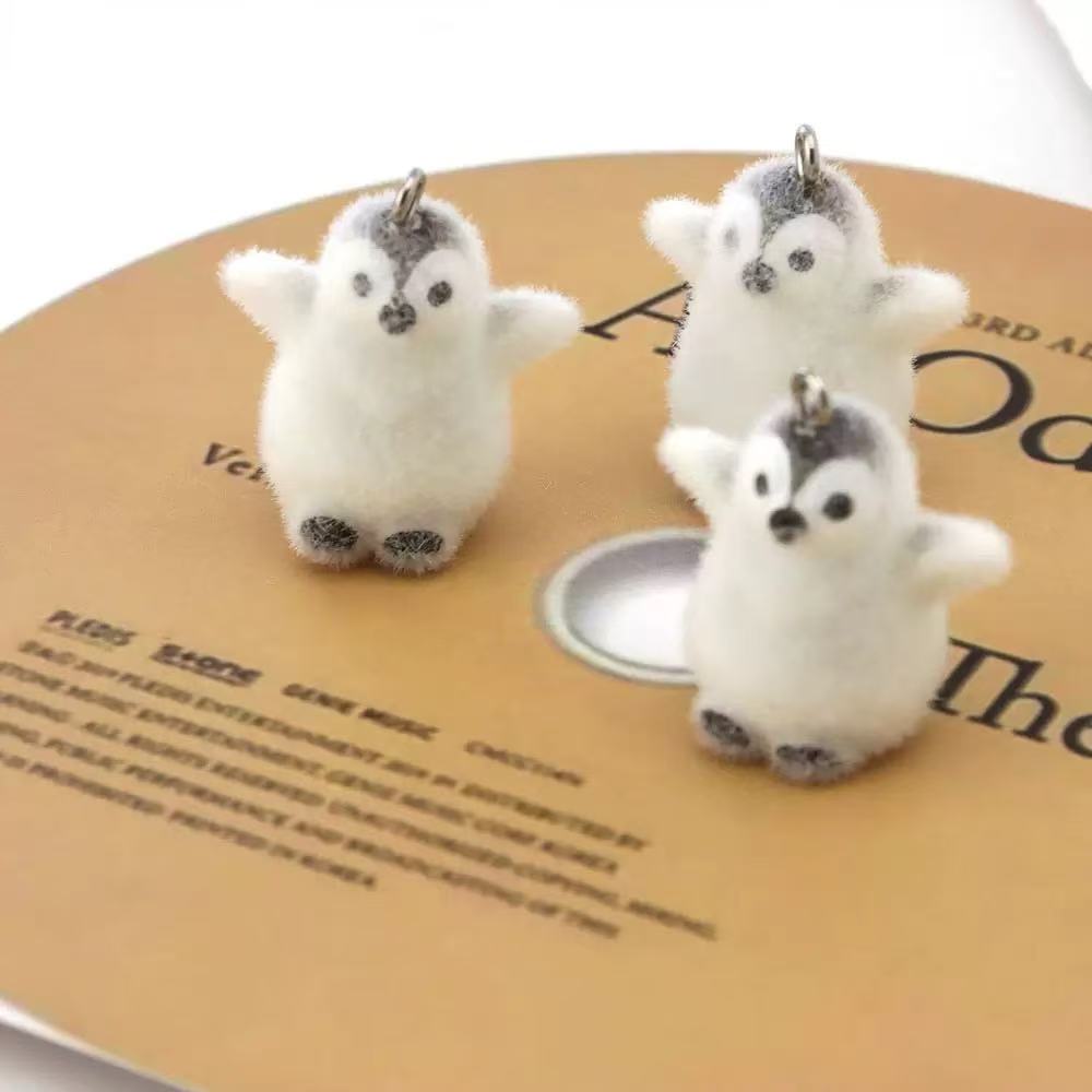 5pcs Flocking Small Penguin Re - đánh giá và giá Resin Art Materials Kit