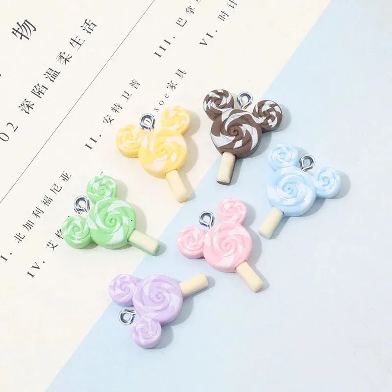 10Pcs Kawaii Mouse Lollipop Re - đánh giá và giá Resin Art Materials Kit
